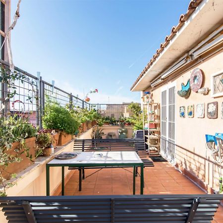 Ferienwohnung Rosa'S Terrace Roma Panoramic Penthouse Exterior foto